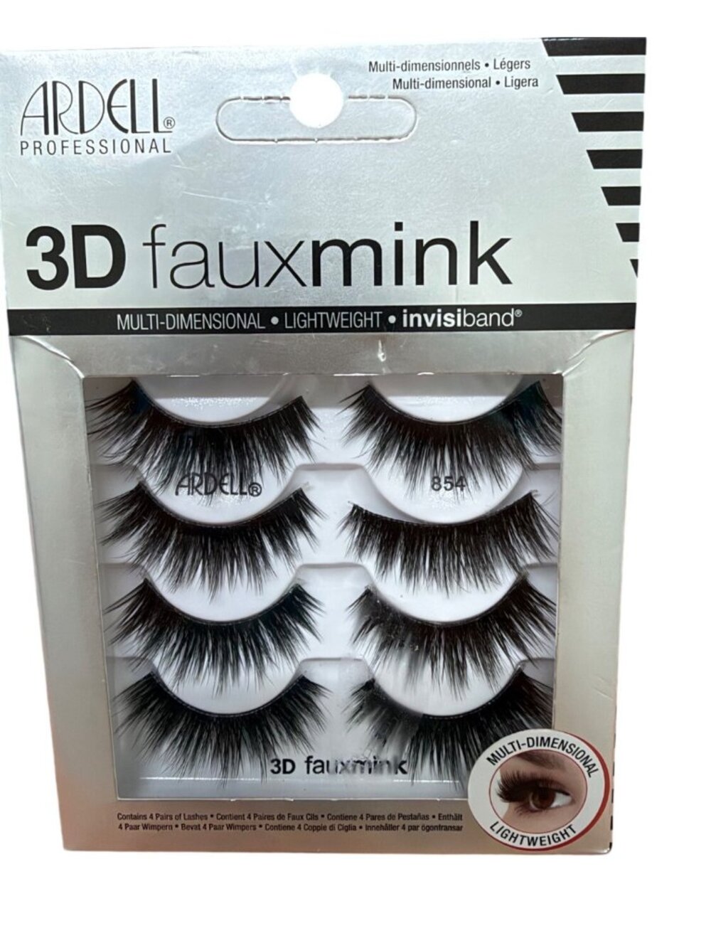 Ardell Professional 3D Faux Mink Multi Dimensional Lightweight Invisiband Lashes
